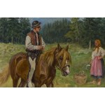 Feliks Franić (Franicz) (1871 Maków Podhalański - 1937 Kraków), Góral na koniu