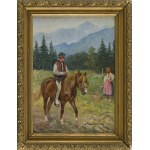 Feliks Franić (Franicz) (1871 Maków Podhalański - 1937 Kraków), Góral na koniu