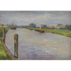 Antoni Procajłowicz (1877 Rodatycze - 1949 Kraków), Landscape with a river