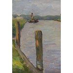 Antoni Procajłowicz (1877 Rodatycze - 1949 Kraków), Landscape with a river