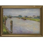 Antoni Procajłowicz (1877 Rodatycze - 1949 Kraków), Landscape with a river