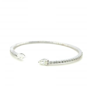 BRACELET IN 14K WHITE GOLD 10.70 GR WITH DIAMONDS - DH-B367