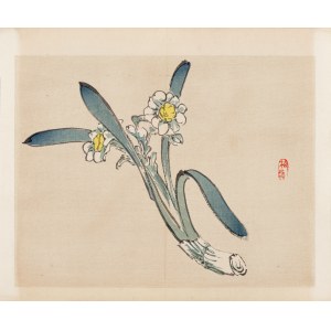Kōno Bairei (1844-1895), wyd. Yamada Shinzaburo, Białe kwiaty, Kioto, 1913 r.