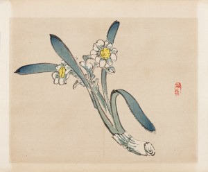 Kōno Bairei (1844-1895), wyd. Yamada Shinzaburo, Białe kwiaty, Kioto, 1913 r.