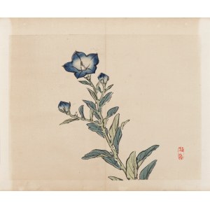 Kōno Bairei (1844-1895), wyd. Yamada Shinzaburo, Niebieskie kwiaty, Kioto, 1913 r.