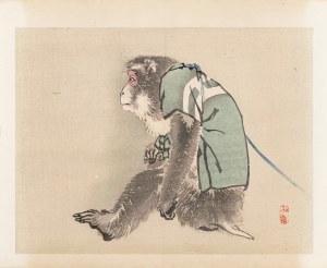 Kōno Bairei (1844-1895), wyd. Yamada Shinzaburo, Małpka, Kioto, 1913 r.