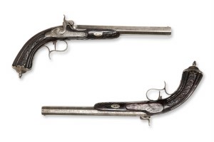 Percussion gun (pair in cartridge) | Belgium, Belgian