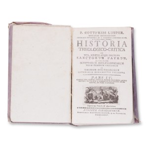 LUMPER, Gottfried (1747-1800): Historia theologico-critica IV.
