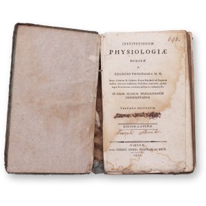 PROCHASKA, Georgio (1749-1820): Institutionum physiologiae humanae II.