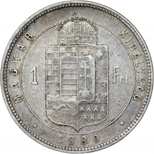 François-Joseph Ier (1848-1916) Forint 1880 KB