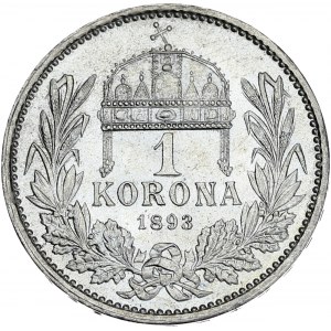 House of Habsburg - Franz Joseph I. (1848-1916) 1 Korona 1893 KB