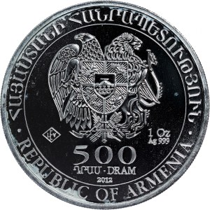 Armenia - 500 Dram 2012