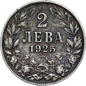 Bulgarie - Boris III, 2 Leva 1925