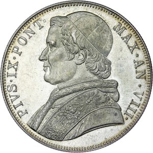 Papal States - Pius IX (1846-1878) - 5 Lire 1870 R