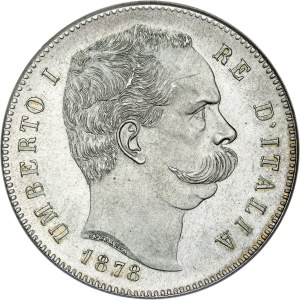 Etats italiens - Umberto I (1878-1900) - 5 Lire 1878 R