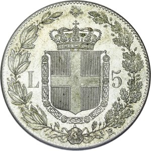 Etats italiens - Umberto I (1878-1900) - 5 Lire 1878 R