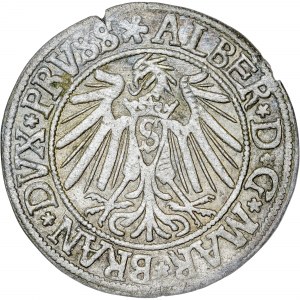États allemands - Albert Hohenzollern, Groschen Königsberg 1540
