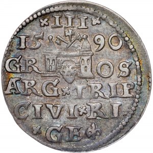 Poland - Sigismund III Vasa Groschen (Trojak) 1590 GE