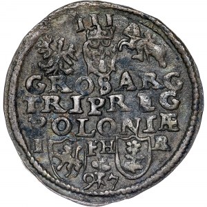 Poland - Sigismund III Vasa Groschen (Trojak) 1597 IF HR
