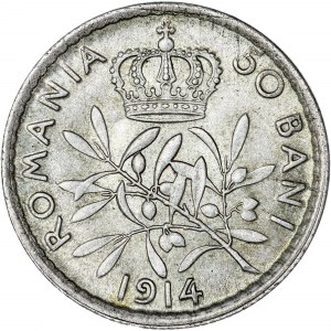 Romania - Carol I - 50 Bani 1914