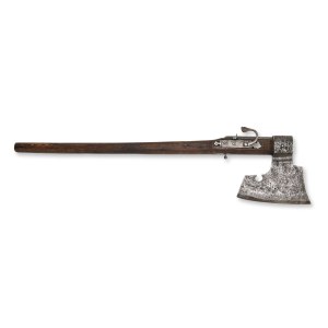 Combination weapon - an ax with a cigar rifle | Europe, European