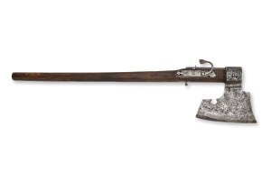 Combination weapon - an ax with a cigar rifle | Europe, European