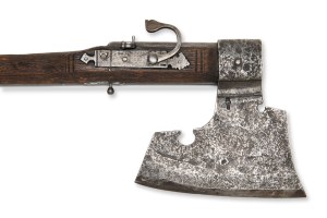 Combination weapon - an ax with a cigar rifle | Europe, European