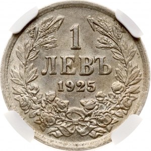 Bulgaria 1 Lev 1925 NGC MS 64