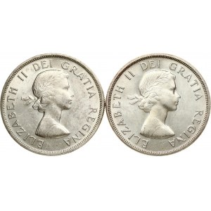 Canada Dollar 1963 Lot of 2 coins