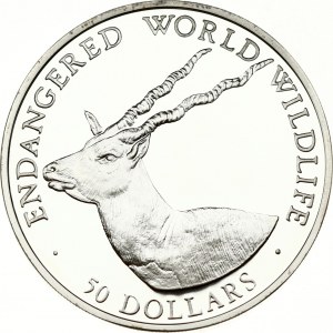 Cook Islands 50 Dollars 1990 Blackbuck