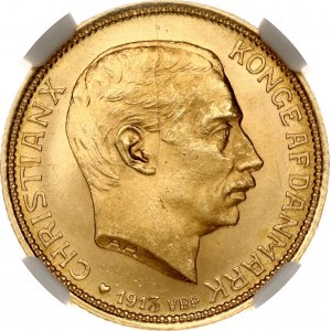 Denmark 20 Kroner 1913 VBP NGC MS 65+