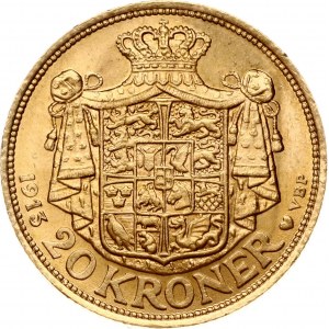 Denmark 20 Kroner 1913 VBP