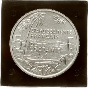 France French Polynesia French Settlements of Oceania 5 Francs 1952 Essai