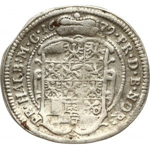 Německo Brandenburg-Ansbach 1/6 Taler 1679