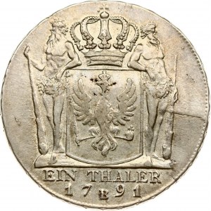 Germany Prussia Taler 1791 B