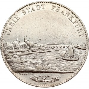 Germany Frankfurt 2 Taler 1841