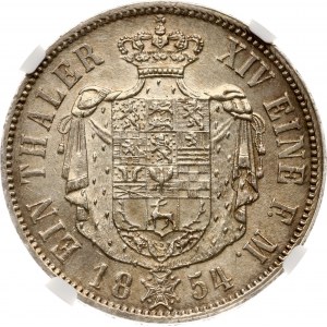 Germany Brunswick-Wolfebuttel Taler 1854 B NGC MS 61