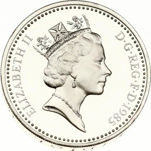 Great Britain Pound 1985 Welsh Leek