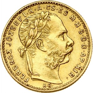 Hungary 20 Francs / 8 Forint 1888 KB
