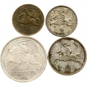 Lithuania 5 Centai - 5 Litai 1925-1936 Lot of 4 coins