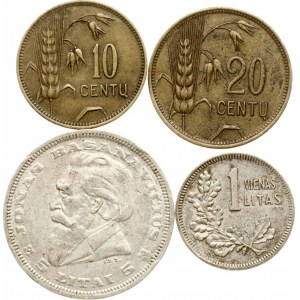 Lithuania 10 Centu - 5 Litai 1925-1936 Lot of 4 coins