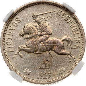 Lithuania 5 Litai 1925 NGC AU DETAILS