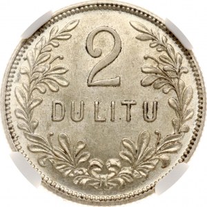 Lithuania 2 Litu 1925 NGC MS 62