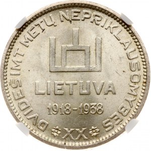 Lithuania 10 Litu 1938 Smetona NGC MS 63