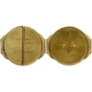 Lithuania Medal 25 years of Vilnius travel and excursion office ND(1961-1986)