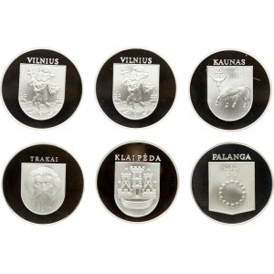Lithuania Commemorative Medals ND (2016) Set Lot of 6 pcs