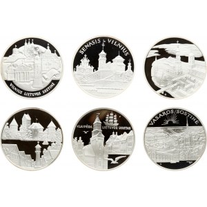 Lithuania Commemorative Medals ND (2016) Set Lot of 6 pcs