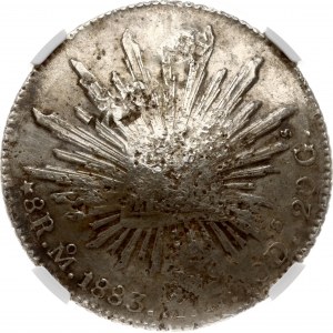 Mexico 8 Reales 1883 Mo MH NGC CHOPMARKED
