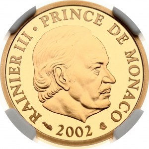 Monaco 20 euro 2002 Prince Rainier III NGC PF 69 ULTRA CAMEO
