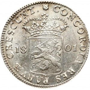 Netherlands Batavian Republic Utrecht Silver Ducat 1801